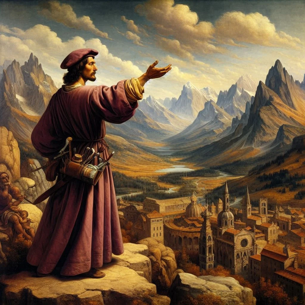 image about ليوناردو دا فينشي: الرسام، المخترع، والعالم الذي غير وجه التاريخ.