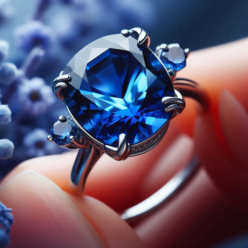 image about أعماق من الأناقة: حكاية الياقوت الأزرق النادر في عالم المجوهرات