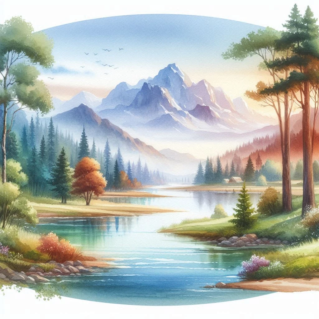 image about سحر الشفافية: دليل متكامل لإتقان تقنيات الرسم بالألوان المائية