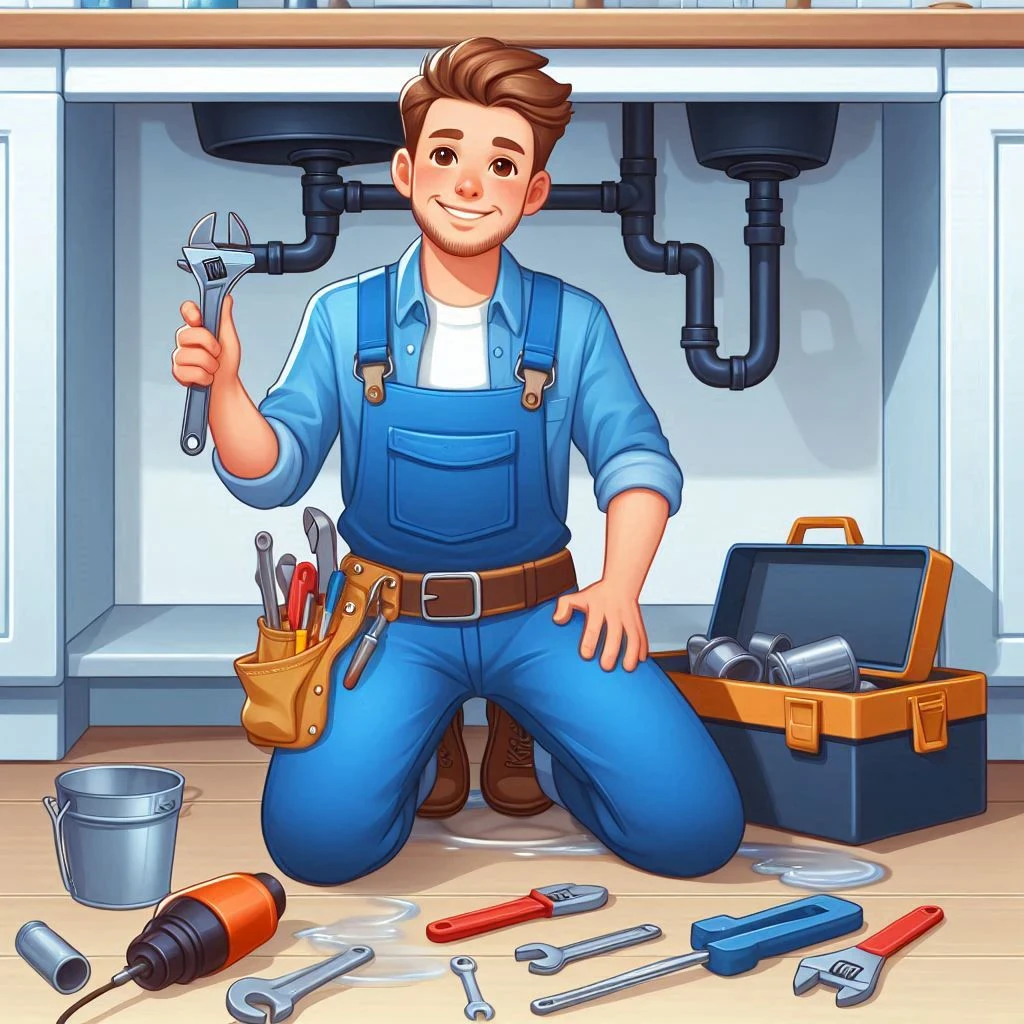 image about يقوم السباكون بمهام متنوعة مثل تركيب الأنابيب والتوصيلات وإصلاح التسربات.