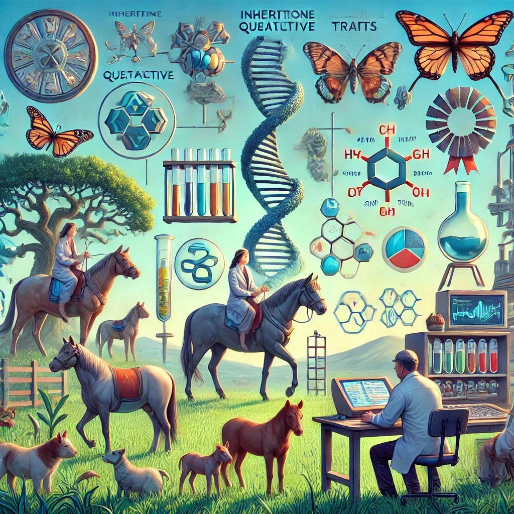 image about وراثة الصفات الكمية (Quantitative Genetics): الأسس المنهجية لتصميم برامج التربية الفعالة