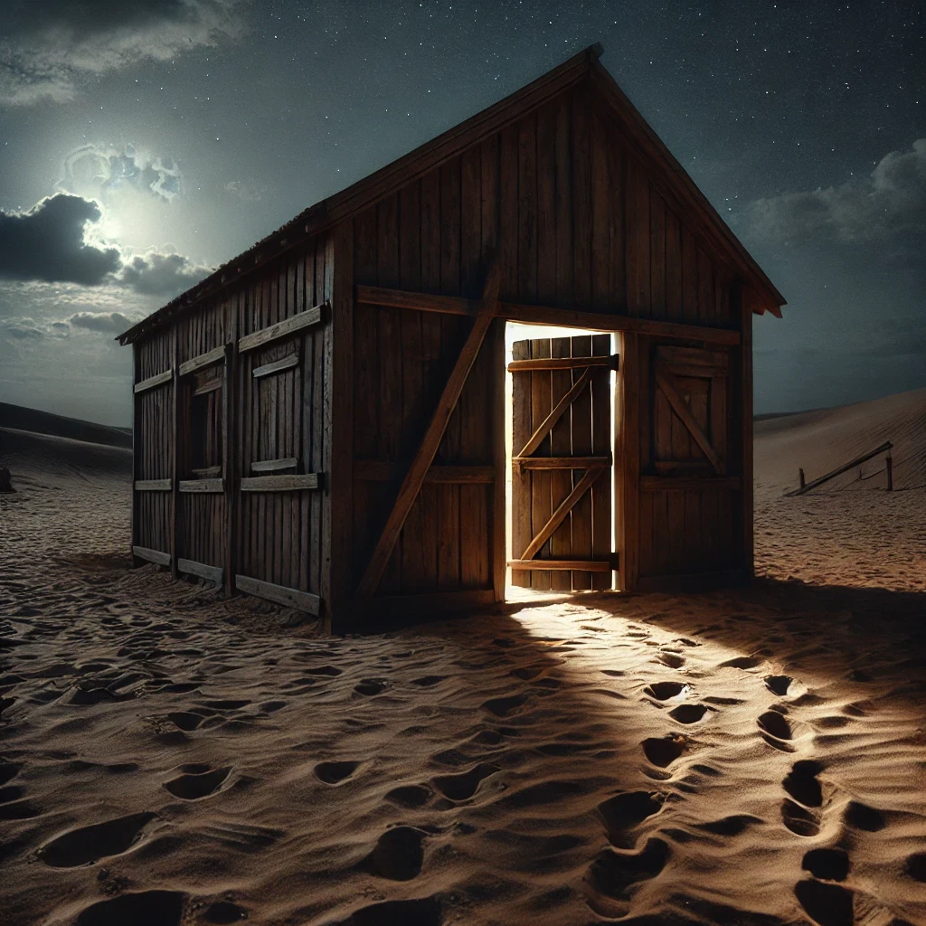 image about الكوخ المهجور في الصحراء