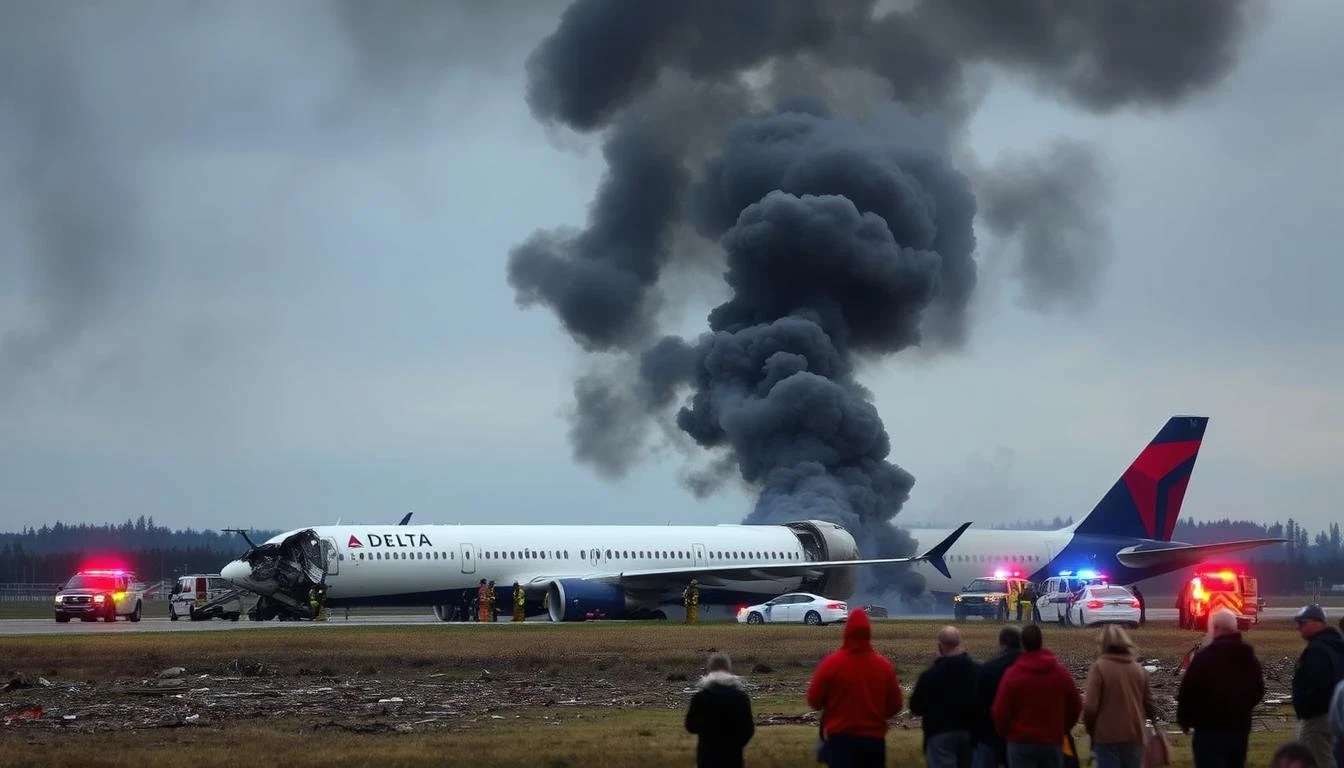 image about Delta Airlines Plane Crash in Toronto:  Urgent Investigations and Updates 