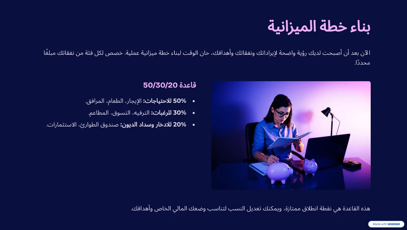 image about                                            كيفية بناء ميزانية شخصية فعالة