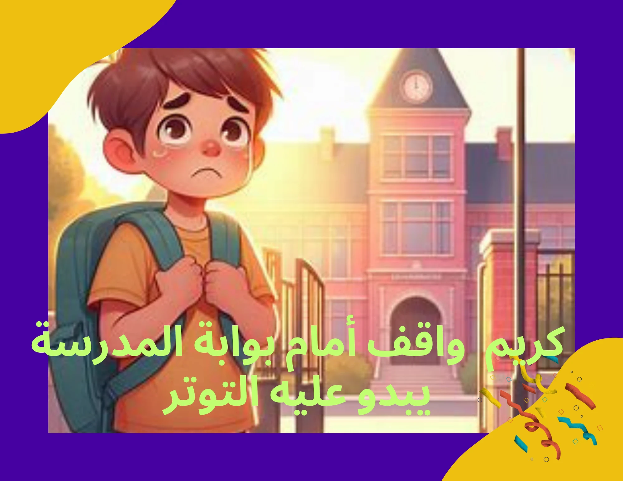 image about سبايدرمان مع كريم فى المدرسة الجديدة