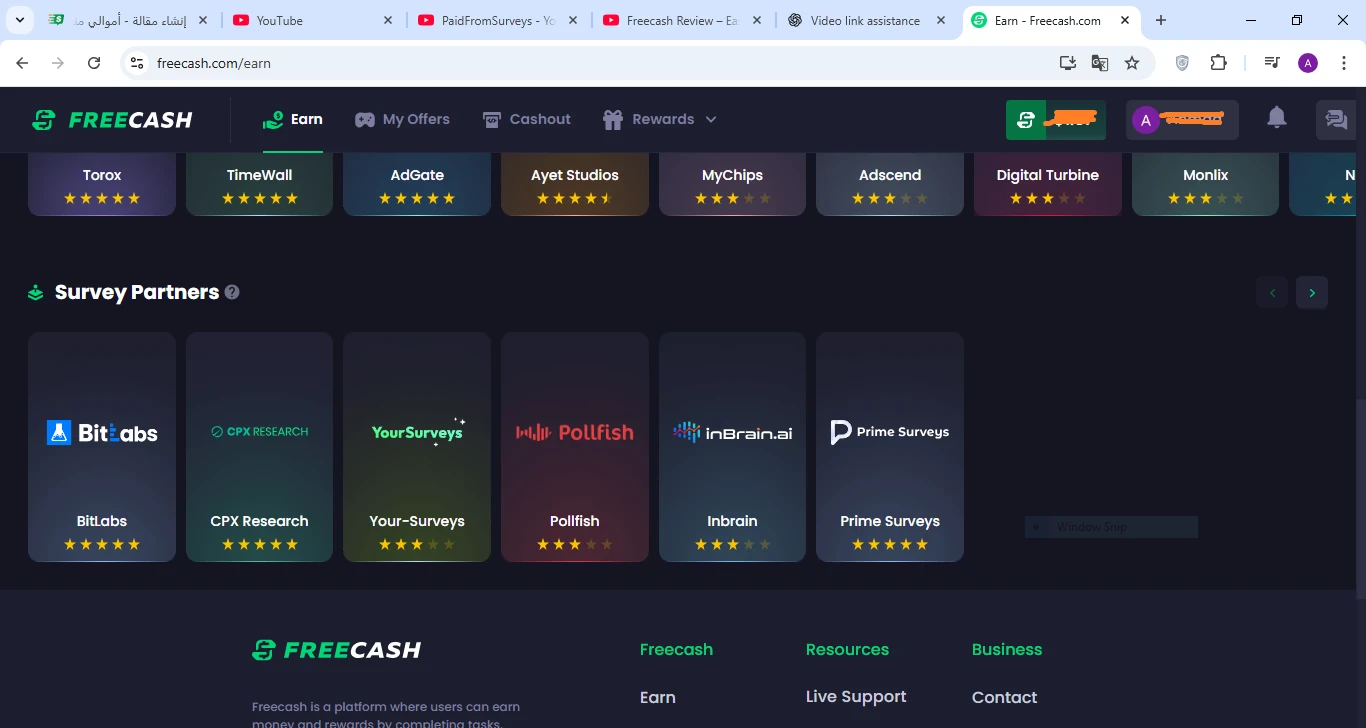 image about 💰 هل يمكن ربح 18 دولار يومياً من Freecash؟ (مراجعة شاملة + إثبات سحب 200$)