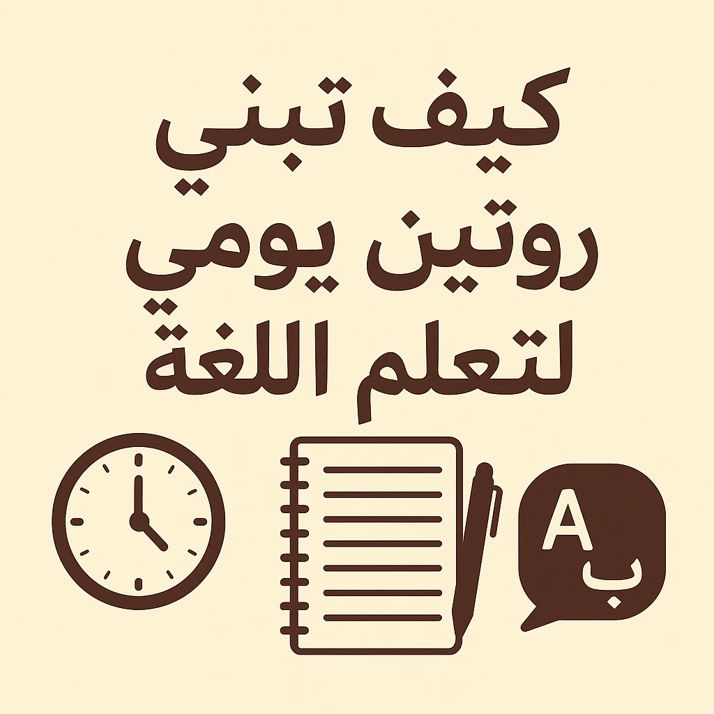 image about كيف تبني روتين يومي لتعلم اللغة