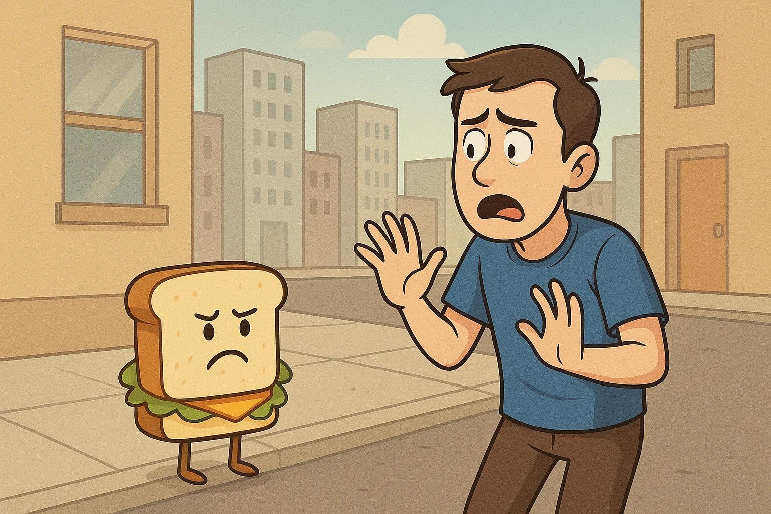 image about السندوتش اللي رفض يتاكل 🥪