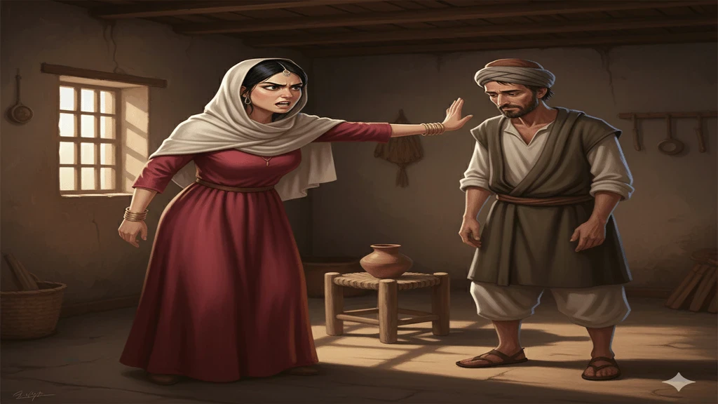 image about قصة الرجل الفقير الذي طردتة زوجتة فقابل ذئب واصبح أغنى رجل في القرية 