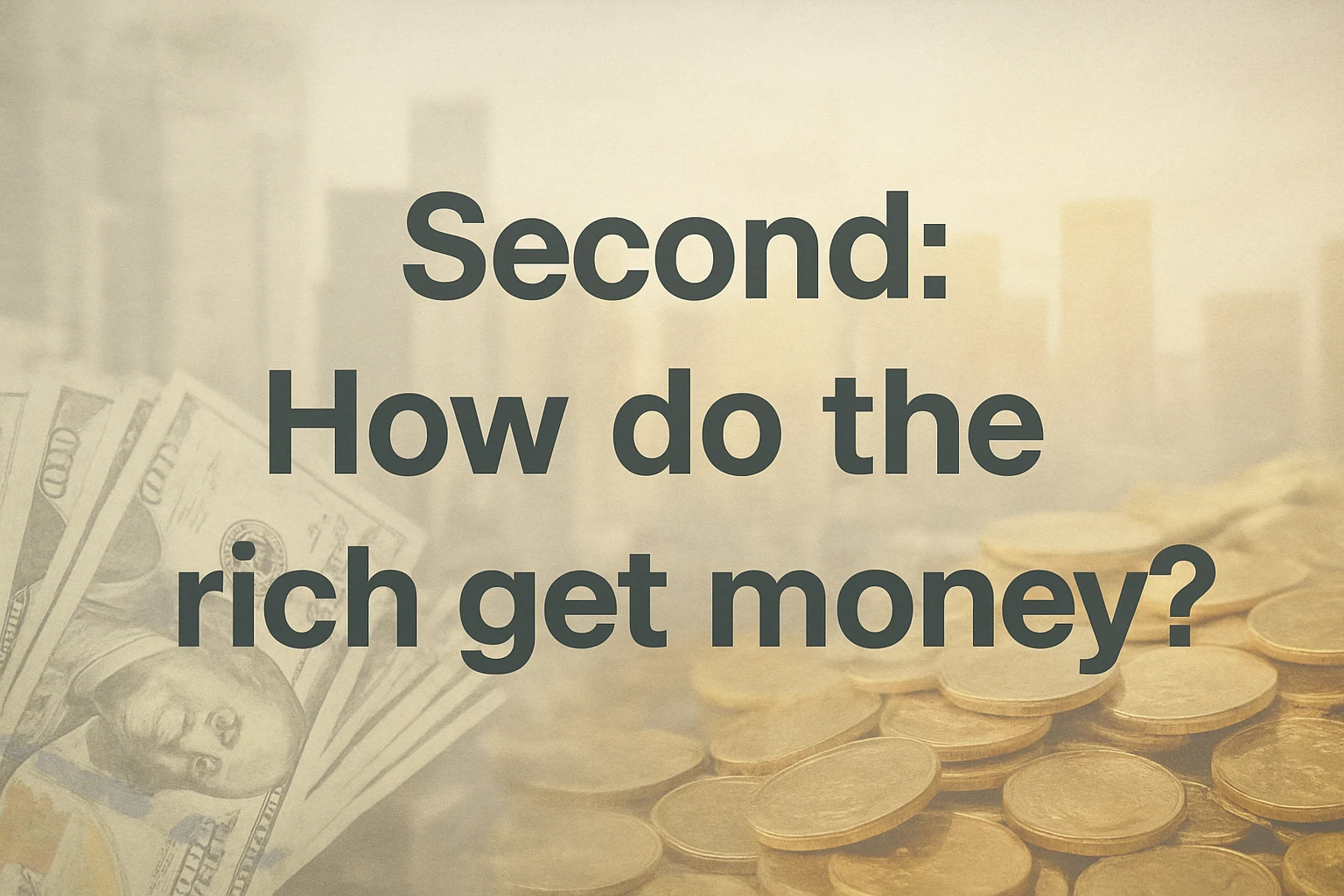 image about How to understand money like rich people