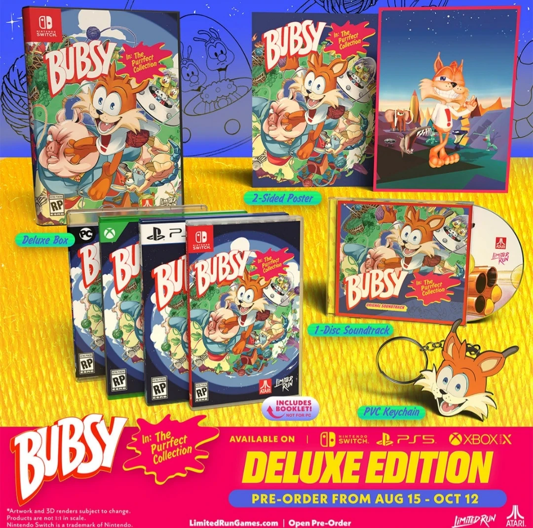 image about 🎮 “عودة Bubsy فى The Purrfect Collection – إصدار سبتمبر 2025 يعيد الحنين للتسعينات”