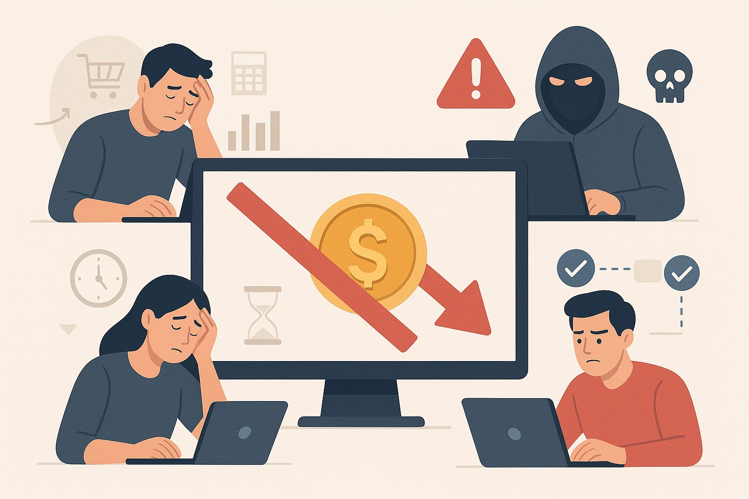 image about مشاكل الربح من الإنترنت: التحديات الخفية التي قد تعيق نجاحك وكيف تتجاوزها