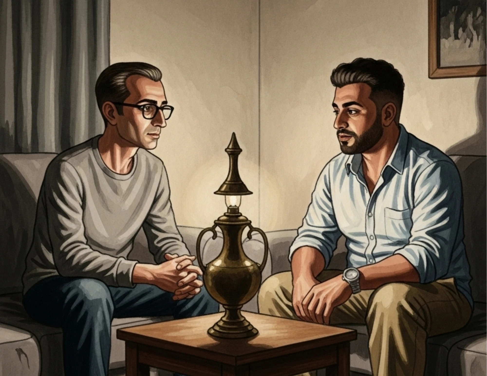 image about المصباح الذي يروي النكات المظلمة: مغامرة المزاد العبثي