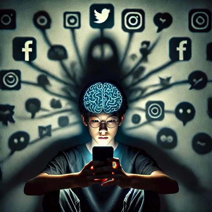 image about أخطار مواقع التواصل الاجتماعي على العقل: بين الإيجابيات والمخاطر وطرق الحماية 🧠⚡