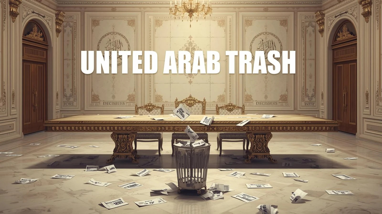 image about القمامة العربية المتحدة.. سر الاجتماعات الفارغة