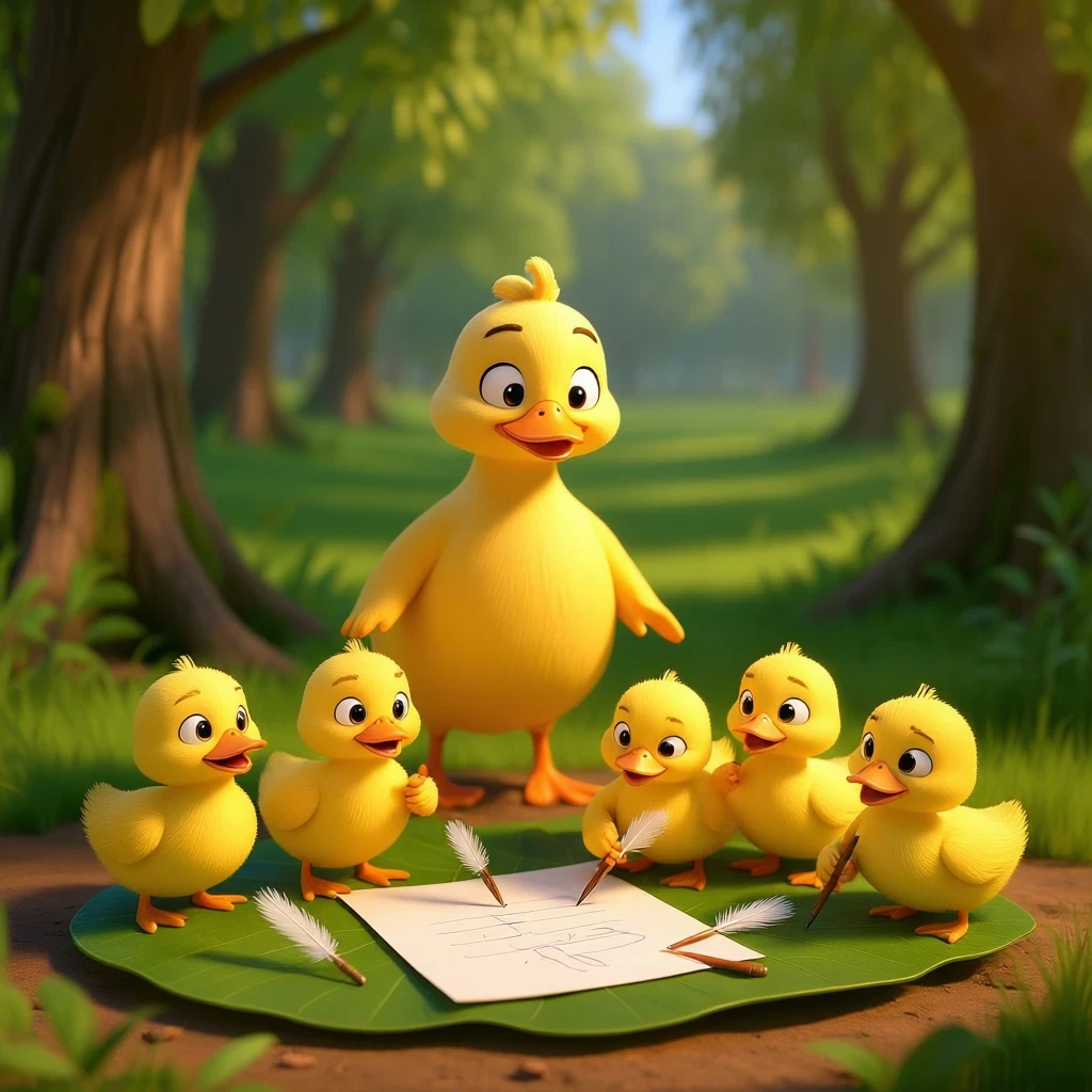 image about البطة الصغيرة والاولاد السبعه