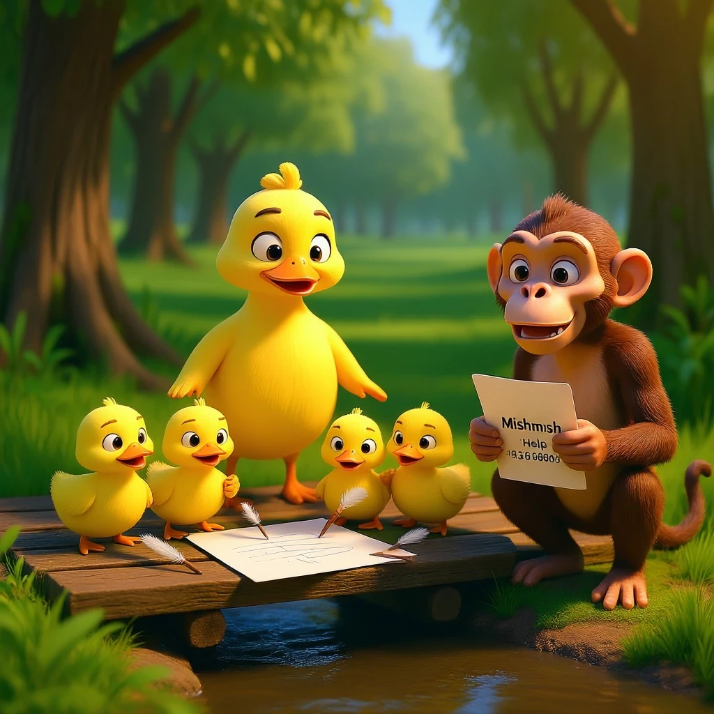 image about البطة الصغيرة والاولاد السبعه