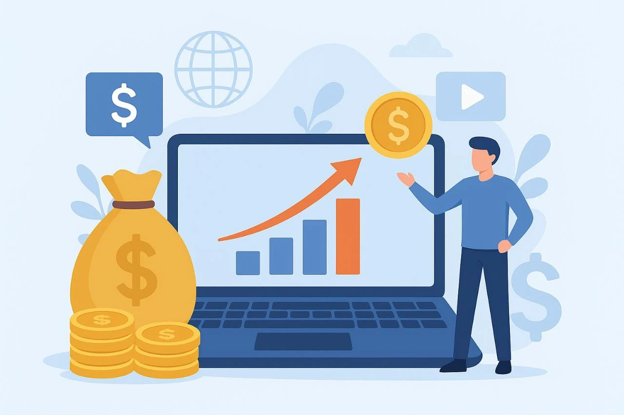 image about أفضل طرق الربح من الإنترنت 2025 | دليل شامل لتحقيق دخل ثابت وأمان مالي من المنزل