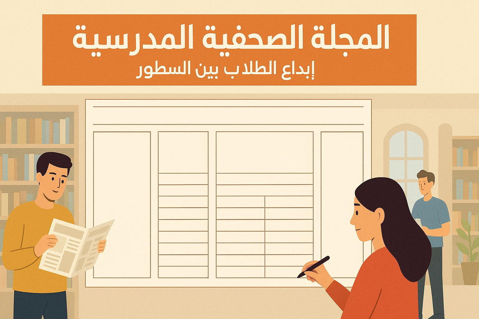 image about من فكرة إلى لوحة تبهِر الجميع.. كيف تُعد مجلة صحفية مميزة في المكتبة المدرسية