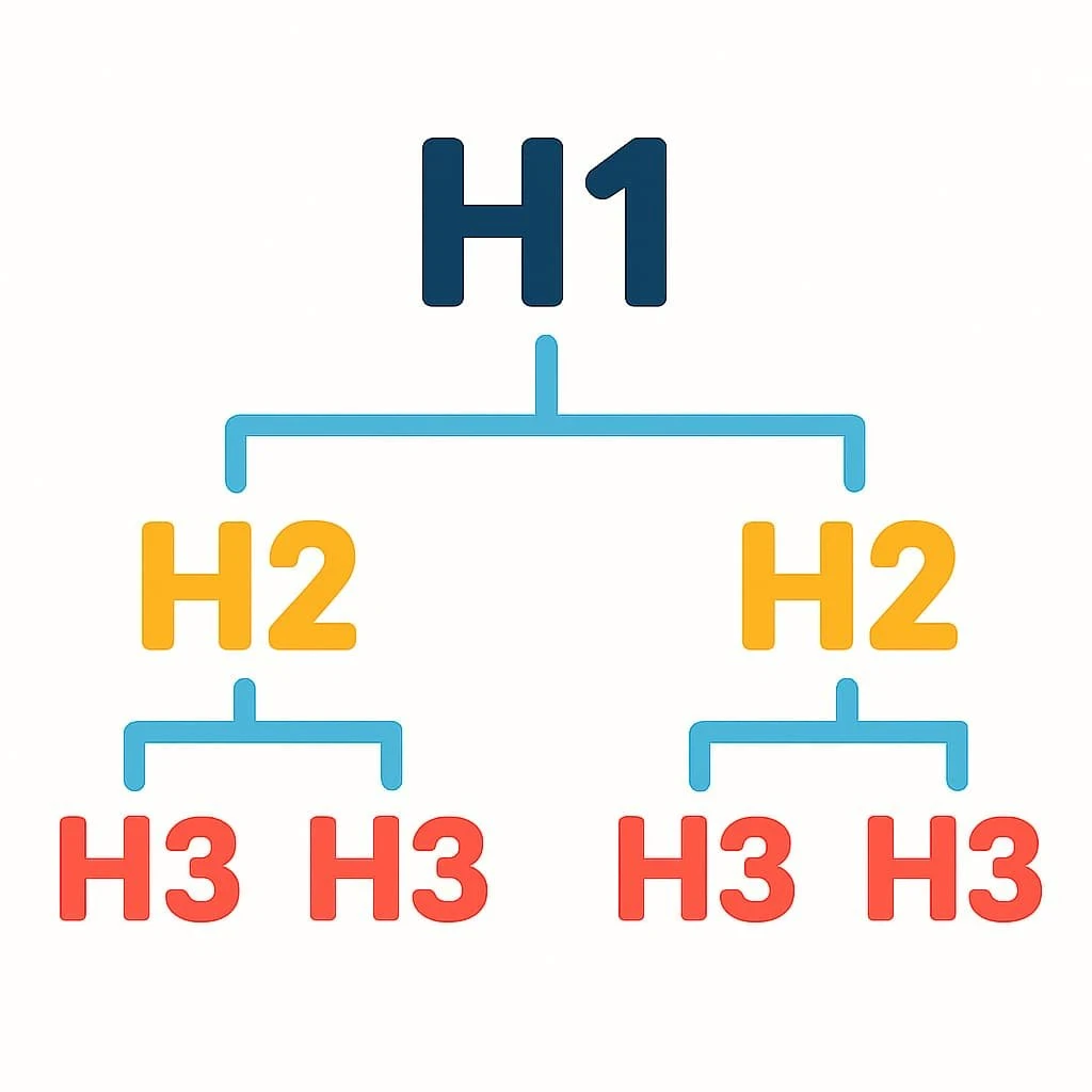 image about 🌟 سرّ الكتابة الذكية: كيف تجعل العناوين الفرعية H2 وH3 ترفع مقالك إلى القمة؟