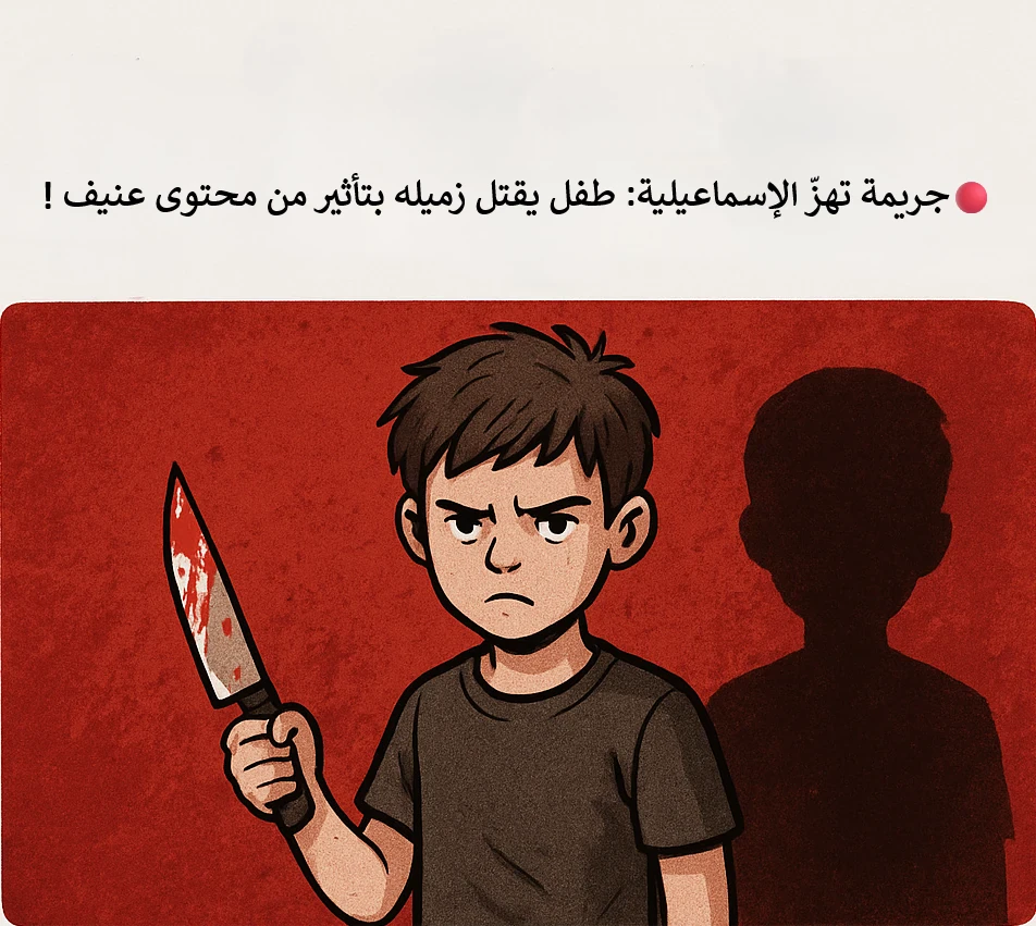 image about 🔴 جريمة تهزّ الإسماعيلية: طفل يقتل زميله بتأثير من محتوى عنيف!