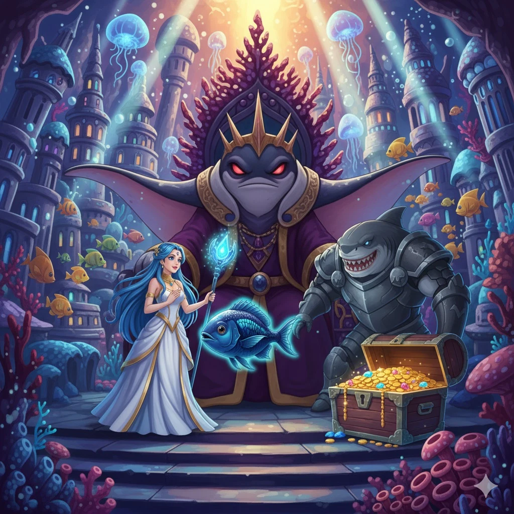 image about السمكة الزرقاء ومغامرة البحار