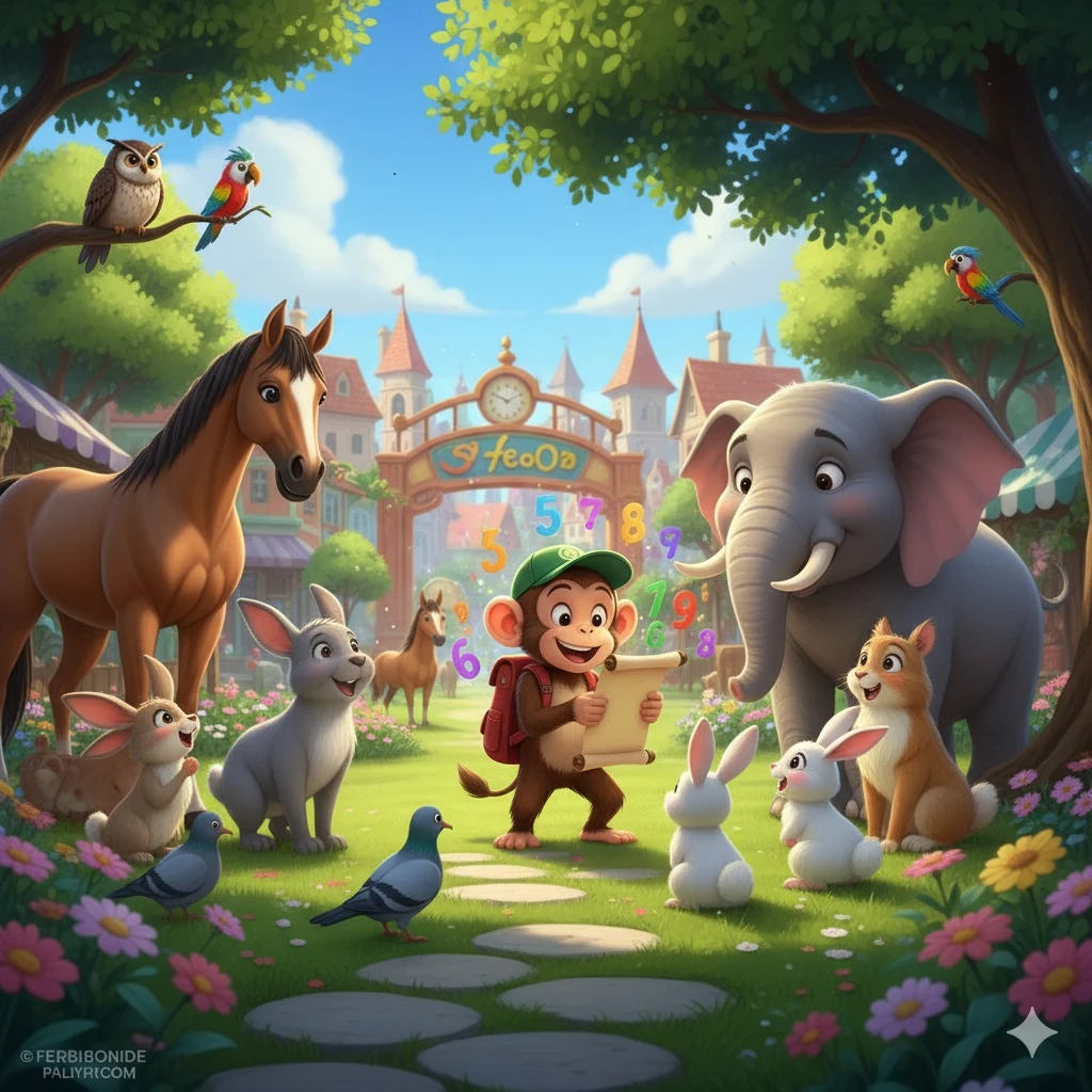 image about القرد الذكي والأرقام السحريه