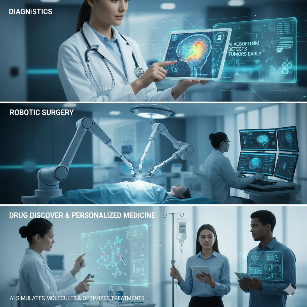 image about دور الذكاء الاصطناعي فى الرعايه الصحيه والتشخيص الطبي