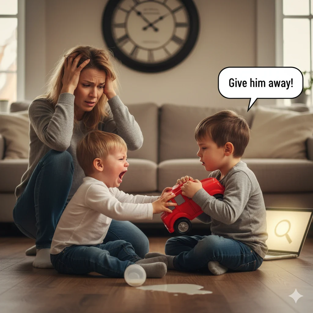 image about الاستسلام ممنوع! دليل الأم والأب للرد على صراخ الطفل دون تلبية طلبه.