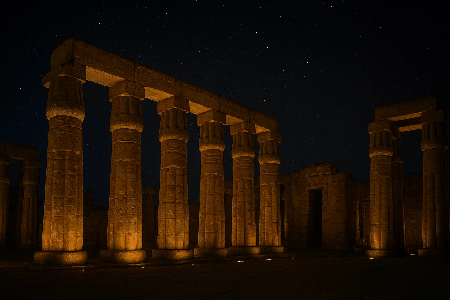 image about 👁️ سر الكهنة السبعة في معبد الكرنك