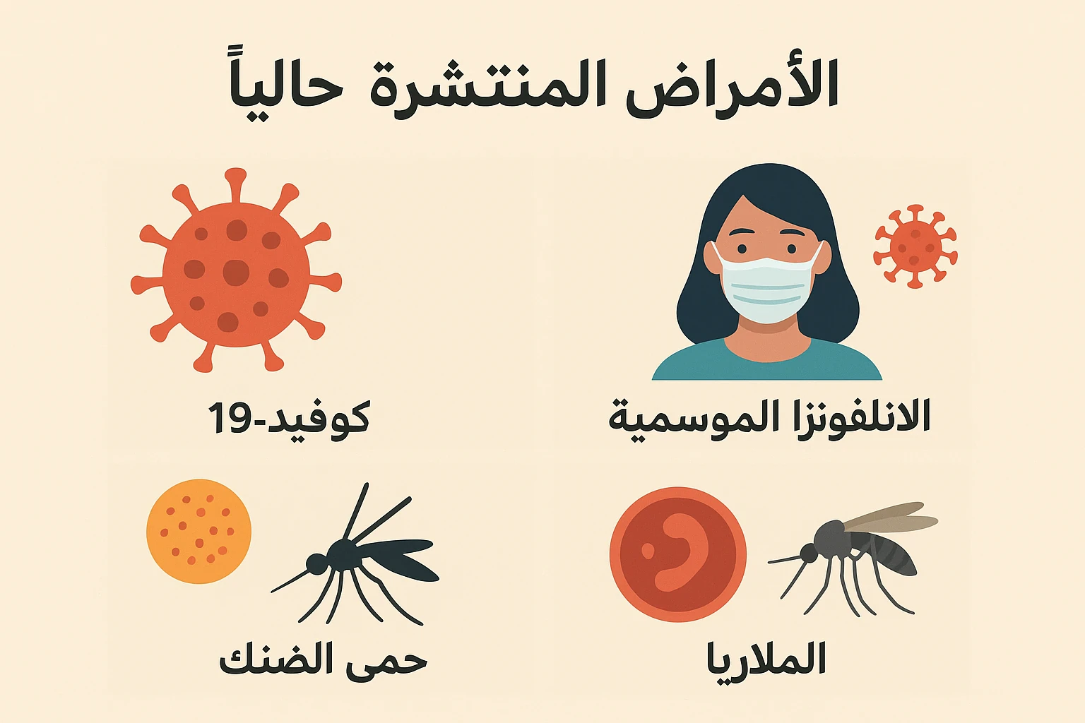 image about مختلف الامراض المنتشرة حاليا