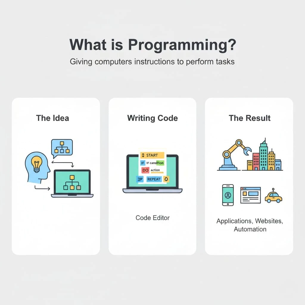 image about 💻 البرمجة وتطوير الويب في العصر الرقمي: من الأساس إلى الإبداع ( الجزء الاول )