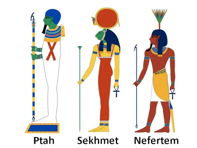 image about مجمع الآلهة الثلاثة في المصرية القديمة