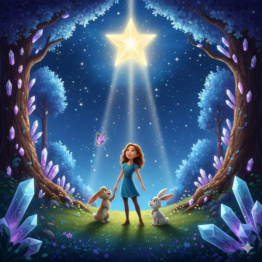 image about همس الحقيقة في الغابة المضيئة