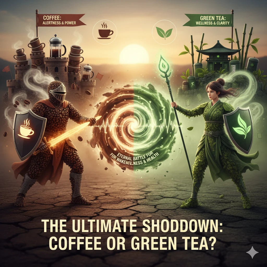 image about القهوة أم الشاي الأخضر