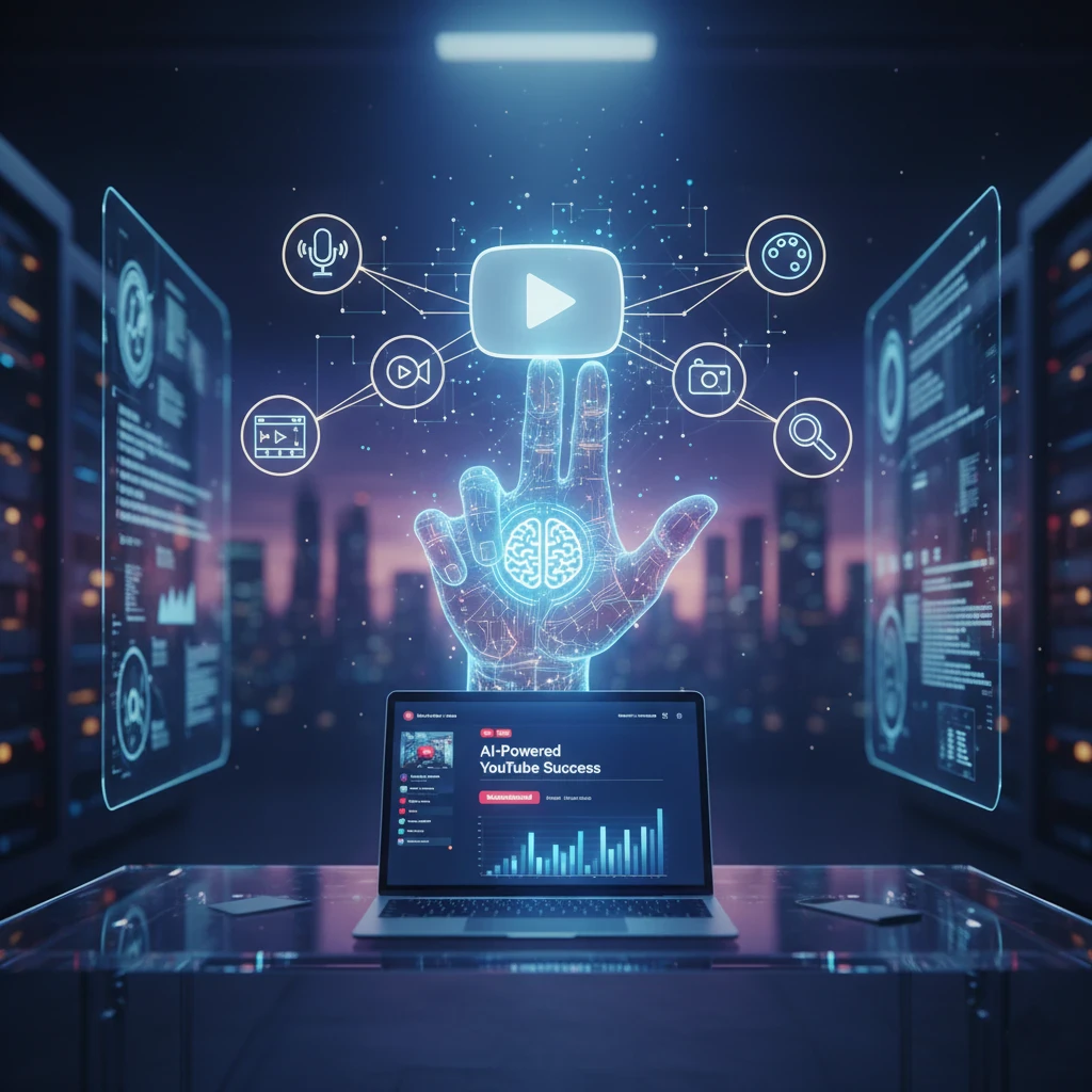 image about كيف تبدأ قناة يوتيوب ناجحة باستخدام أدوات AI فقط: الدليل الشامل لإنشاء فيديوهات يوتيوب 2025 بدون ظهور
