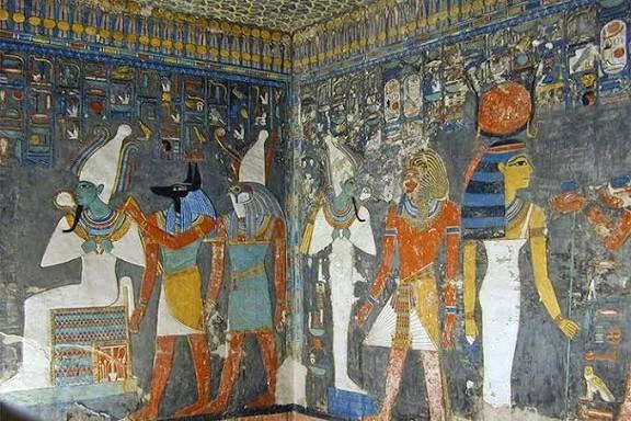 image about الألوان عند المصري القديم بدرجاتها واستخدامها