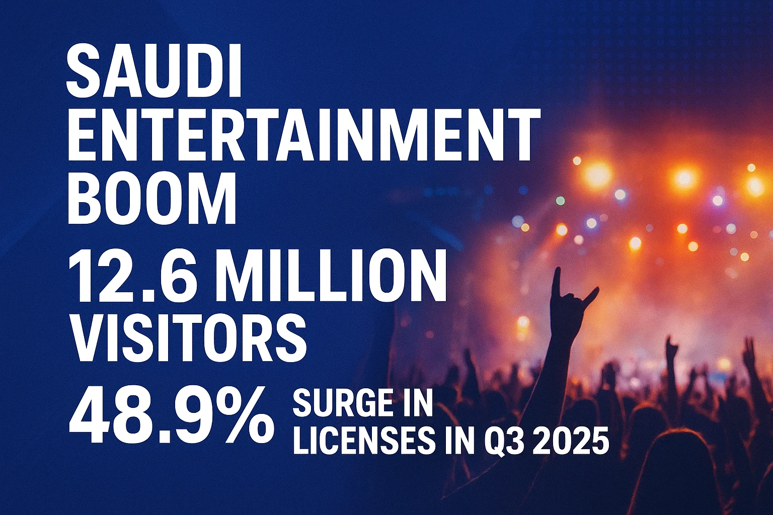 image about Saudi Entertainment Boom Surges: 12.6 Million Visitors & Nearly 49% Jump in Licenses in Q3 2025