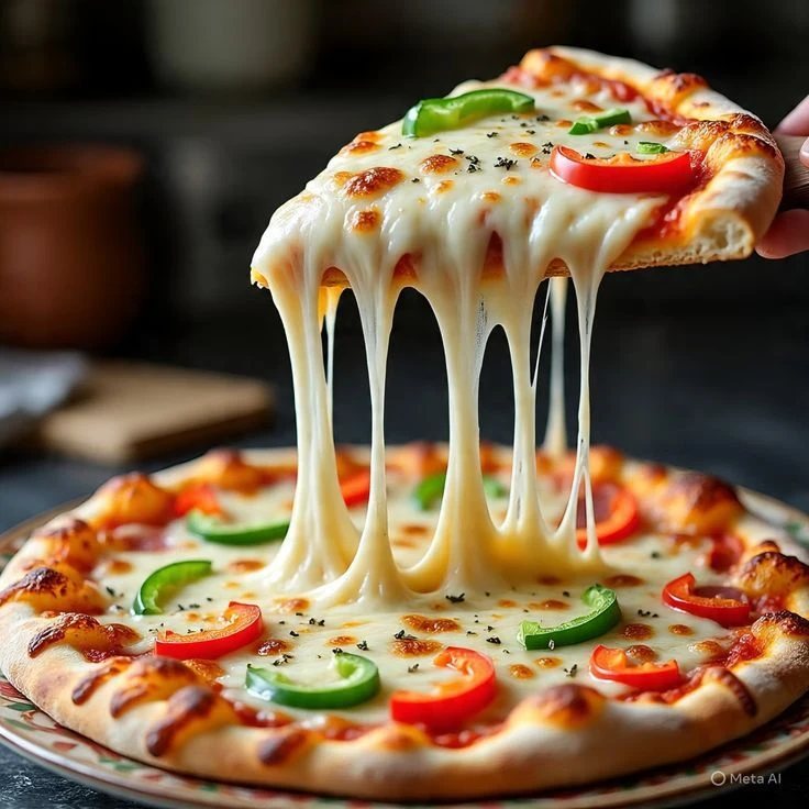 image about 🍕طريقة عمل البيتزا الإيطالية الأصلية في المنزل — وصفة احترافية خطوة بخطوة