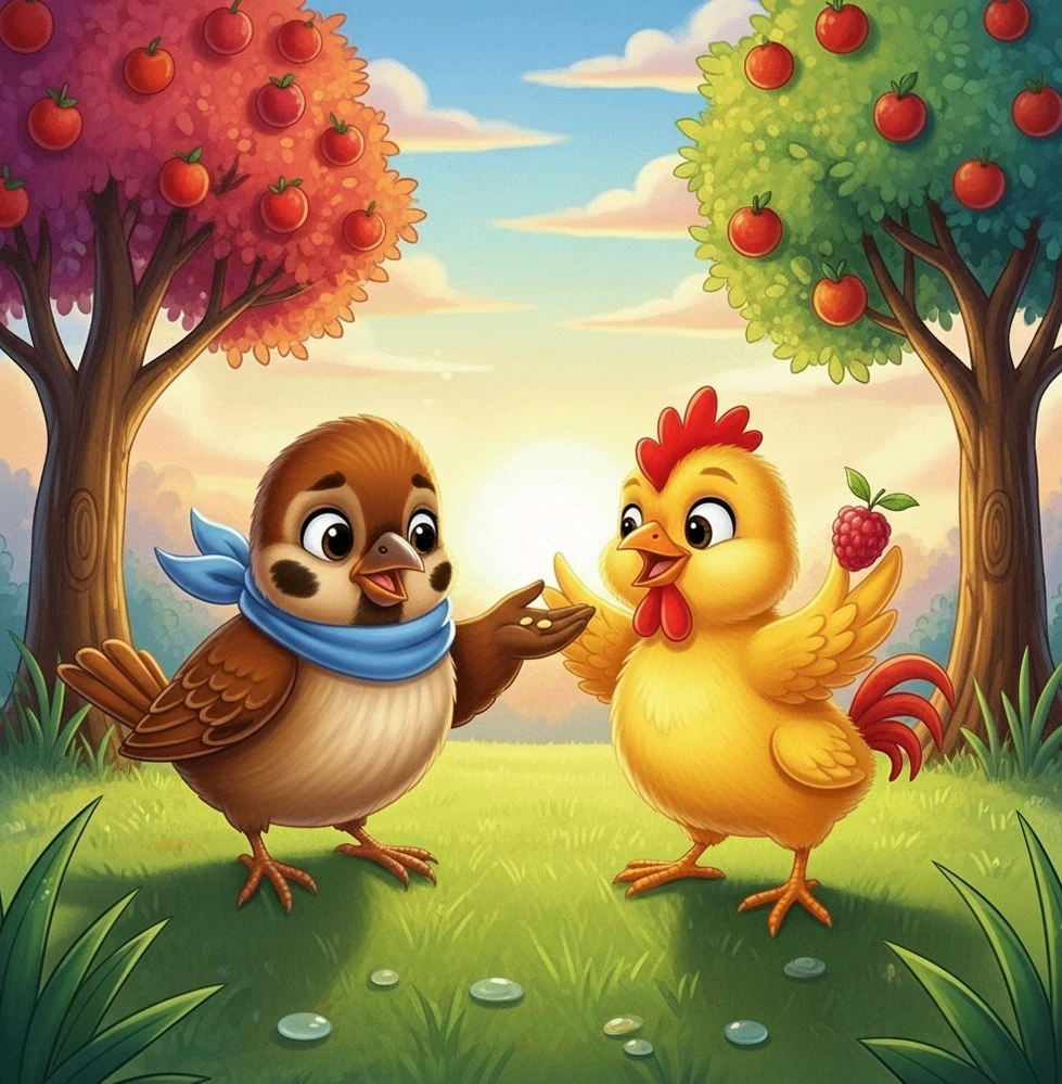 image about قصة فروج البخيل