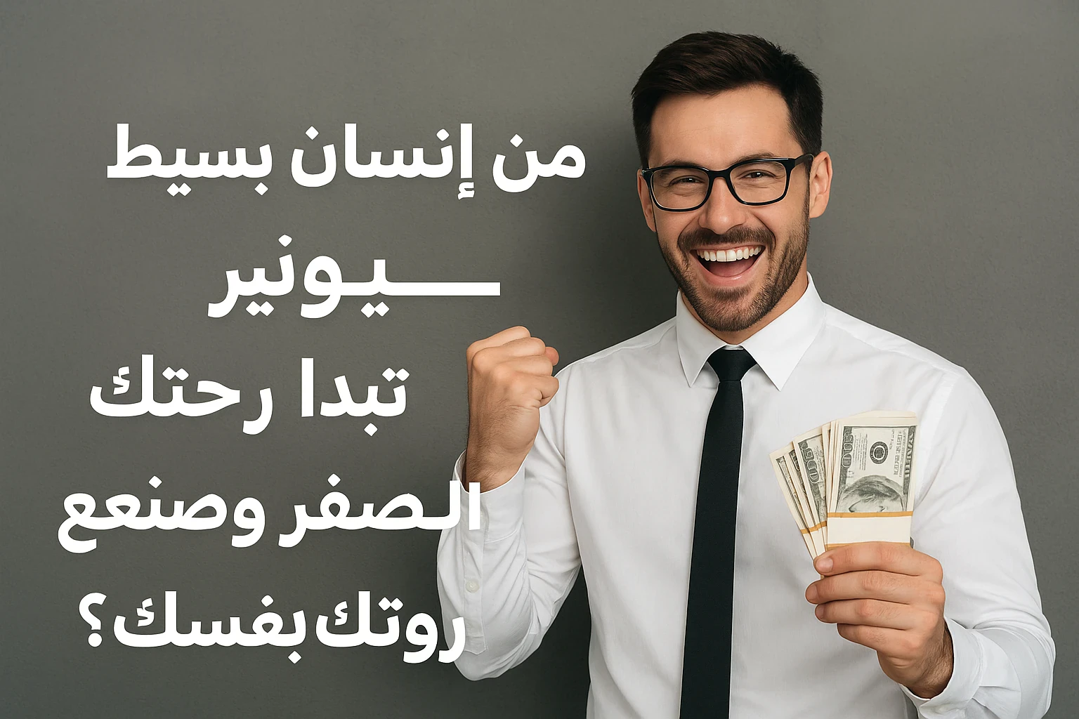 image about من إنسان بسيط إلى مليونير: كيف تبدأ رحلتك من الصفر وتصنع ثروتك بنفسك؟