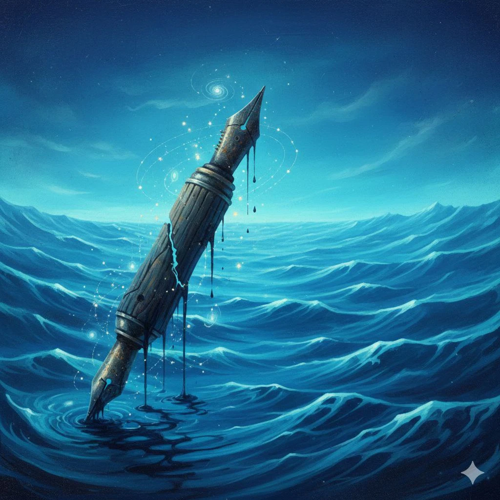 image about ( العالمُ الأَزْرَقُ ، وقَلَمِيَ المَكْلُوم )