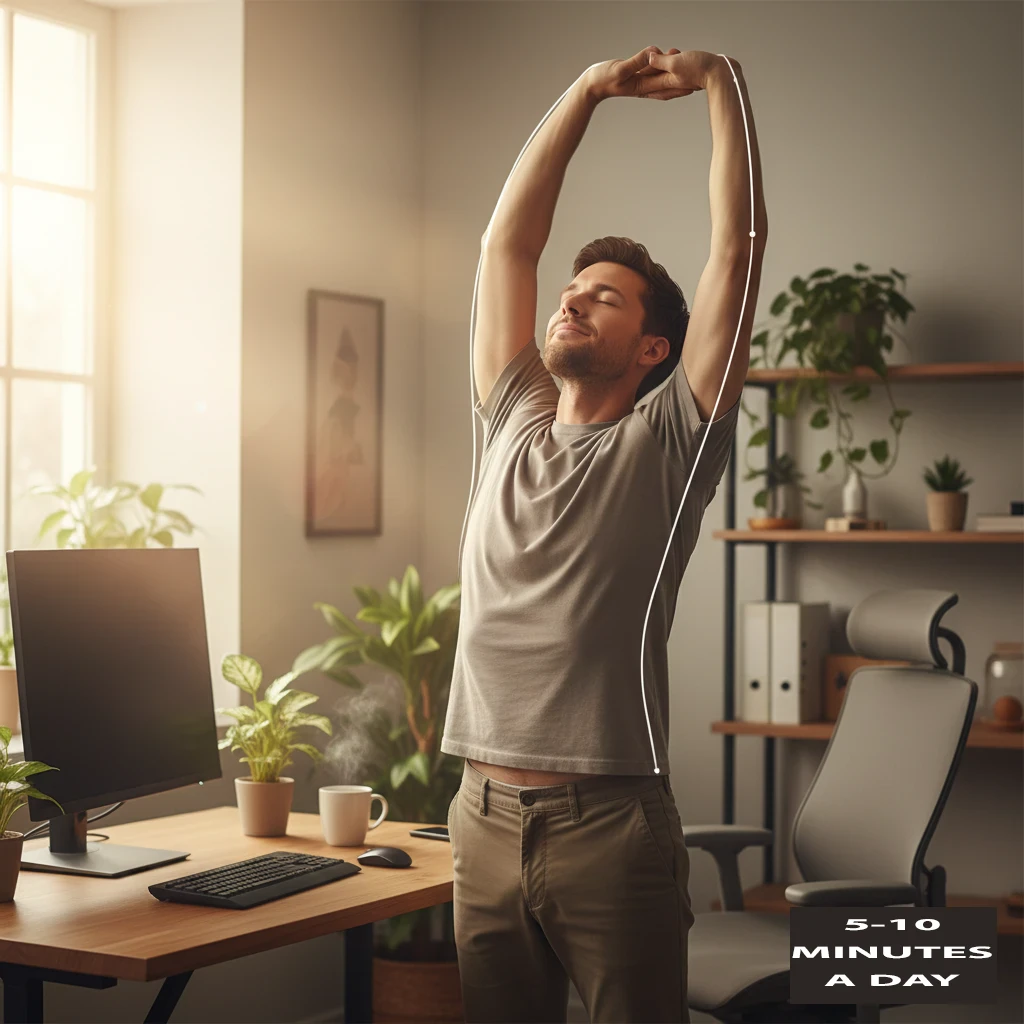 image about 8 Simple Moves for Desk Workers to Relieve Back & Neck Pain