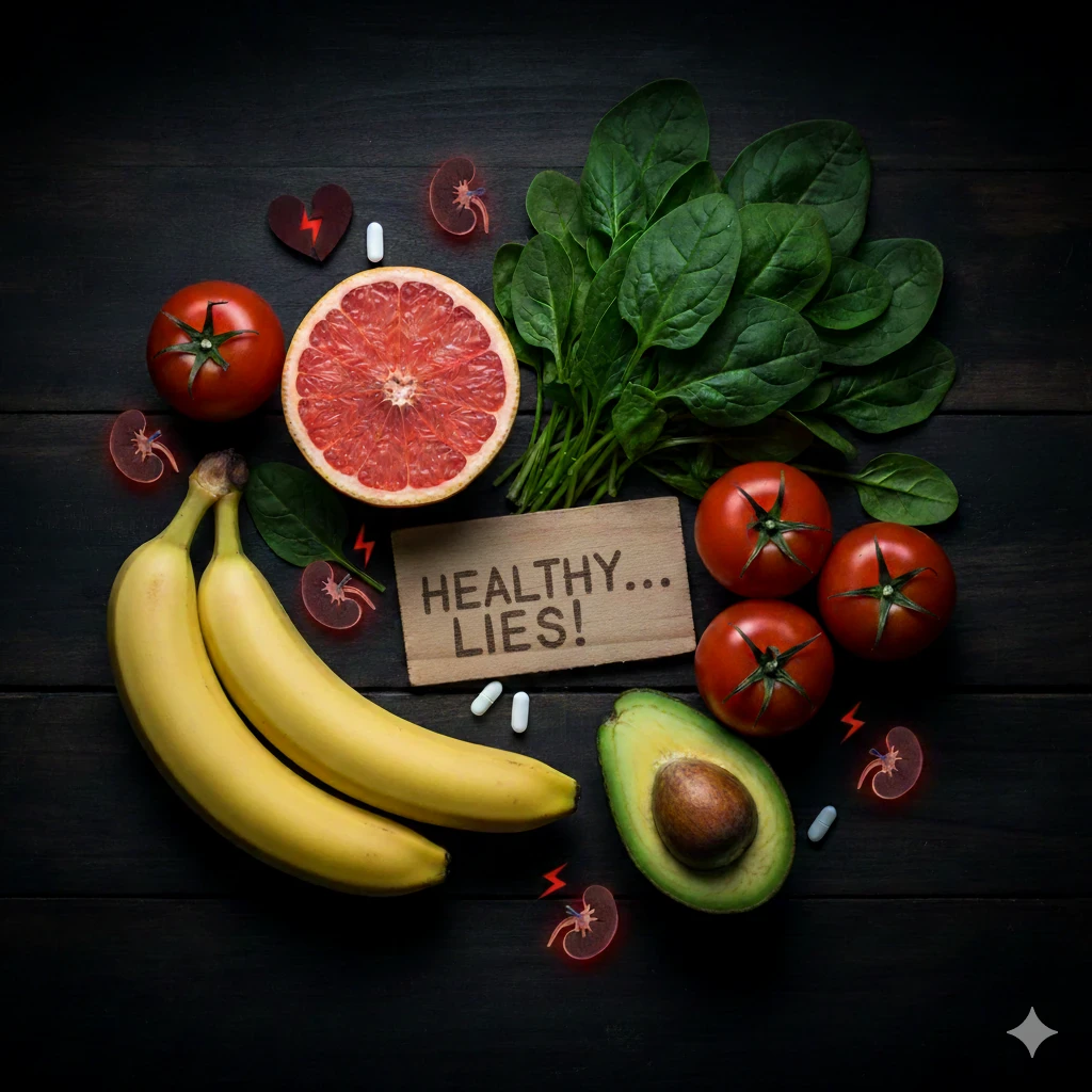 image about فخ الأكل الصحي! 🤦‍♂️ الموز والجريب فروت... أكل بياذي قلبك وإنت مش واخد بالك