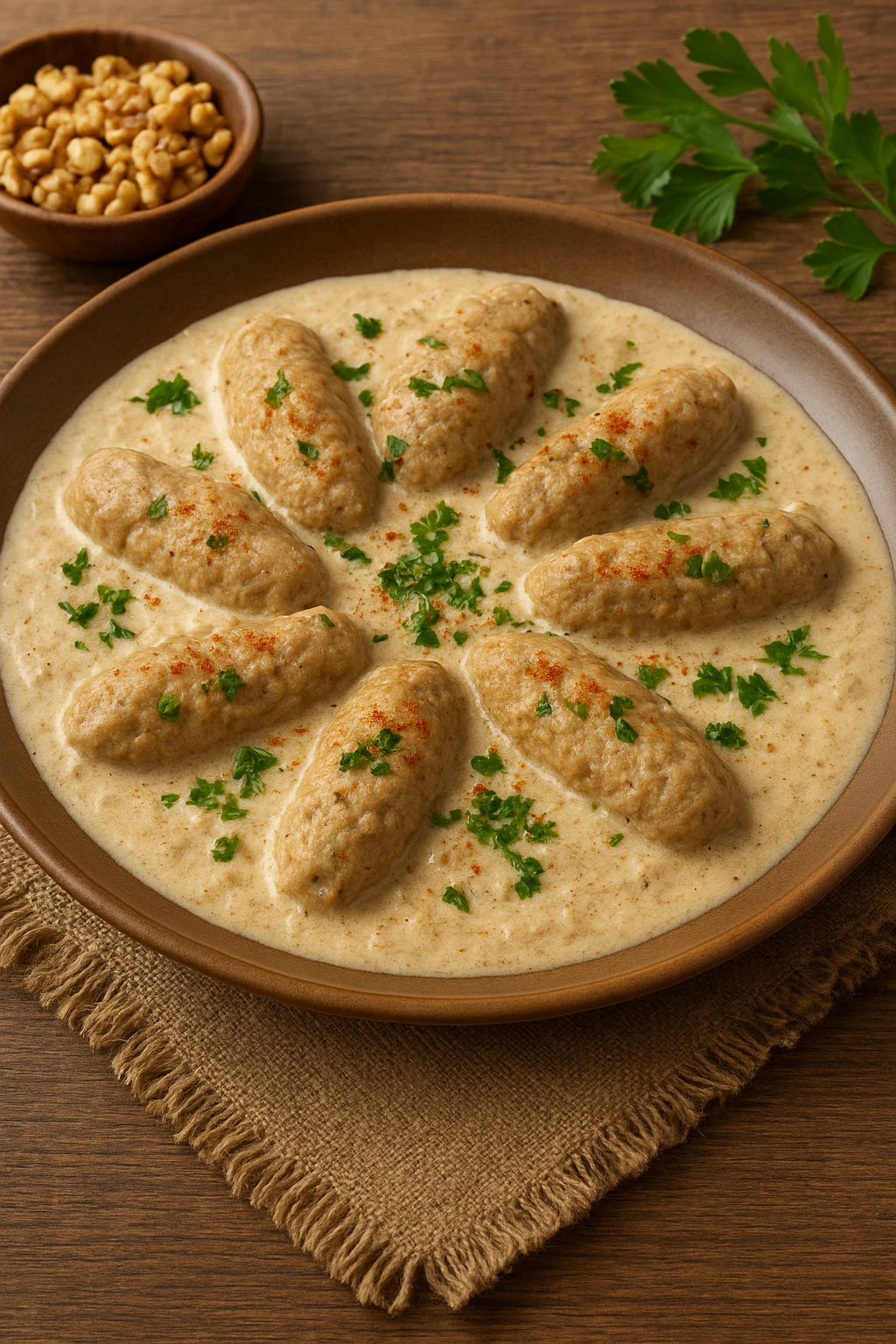 image about 🍗🌿 طريقة عمل الكفتة الشركسية – وصفة فاخرة بنكهة شرقية أصيلة