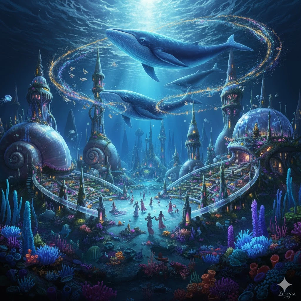 image about لومينيا: مدينة الألوان المتوهجة في الأعماق