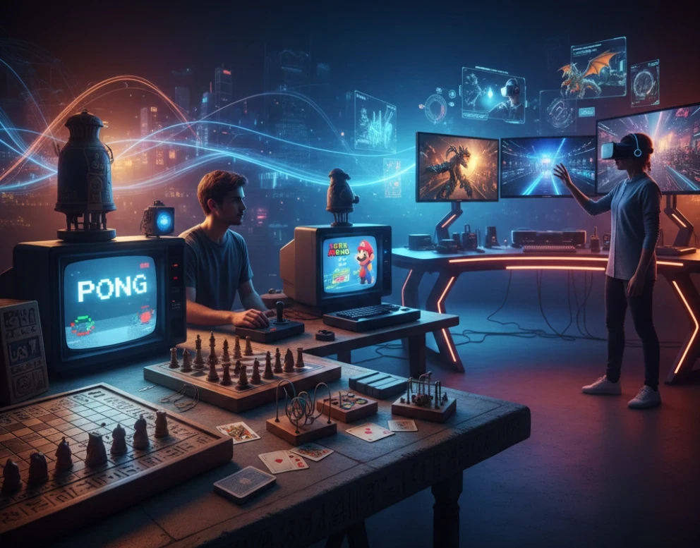 image about عالم الألعاب المتغير: كيف أصبحت شاشاتنا بوابة للتحدي والإبداع والتواصل