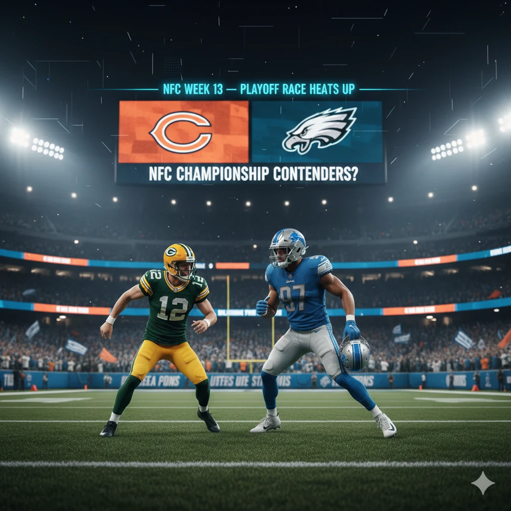 image about “?NFC Spotlight: Can Packers or Lions Crash the Bears–Eagles Title Game