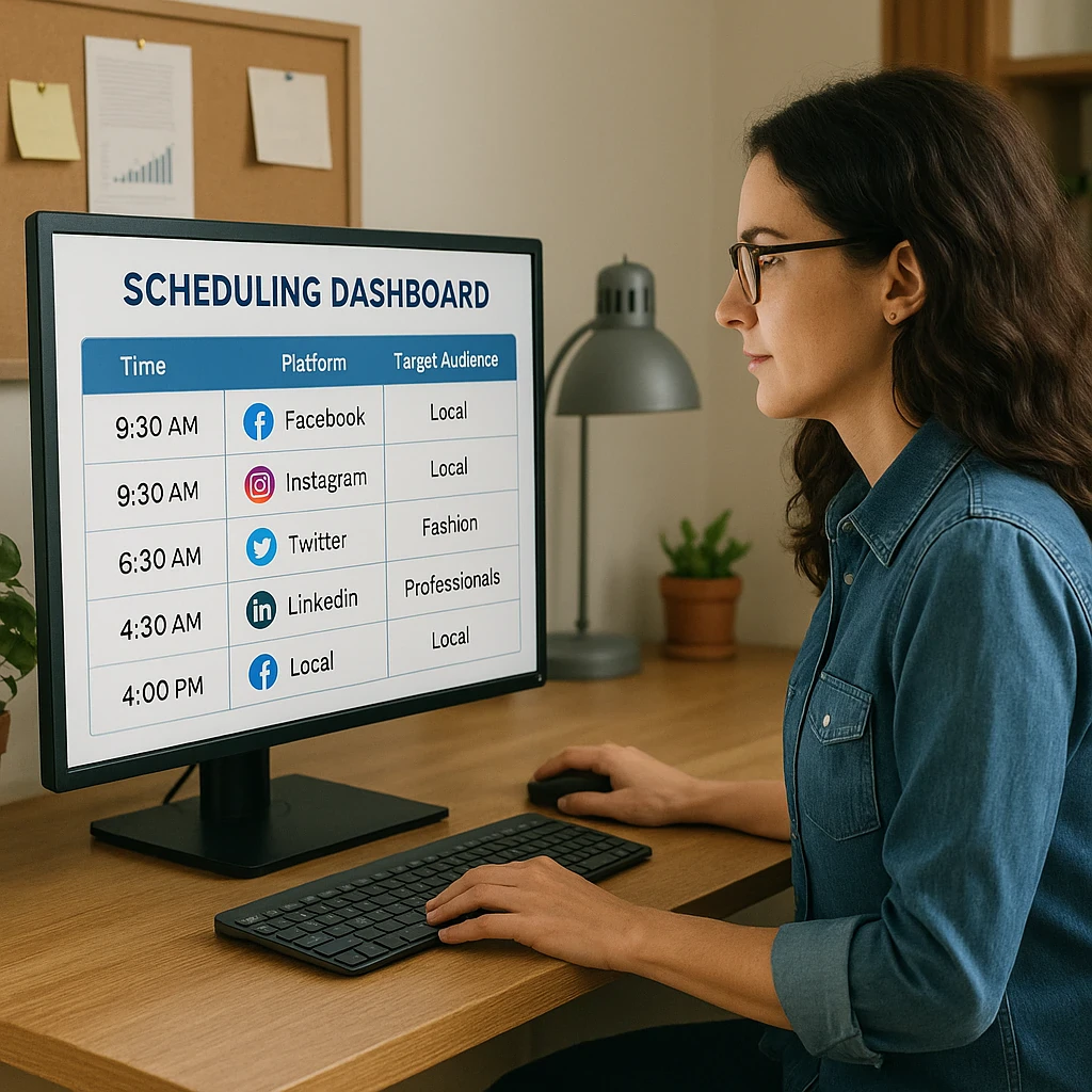 image about جدولة المحتوى على وسائل التواصل الاجتماعي: بناء خدمات النشر الآلي للشركات المحلية