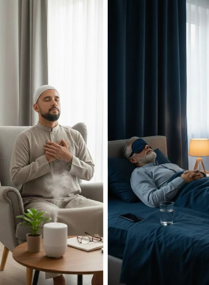 image about 🧘♂️ دليلك لجسد نشيط وعقل هادئ: مفاتيح الصحة العقلية، الحركة والنوم